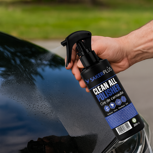 CLEAN ALL POLISHER – طلاء حماية فائق للسيارات بتركيبة شمع الكرناوبا | لمعان مذهل، مقاومة للماء، ولمسة نهائية تدوم طويلاً