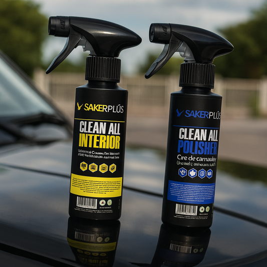 CLEAN ALL POLISHER +CLEAN ALL INTERIOR - باقة العناية الشاملة بسيارتك… لمعان خارجي ونظافة داخلية تدوم!